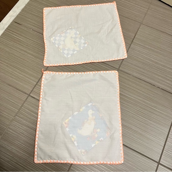 Set of Vintage Goose Geese Kitchen Tea Dish Display Towels - Picture 5 of 7